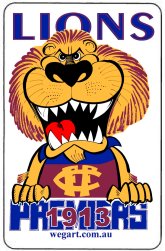 Lions 1913 WEG Fridge Magnet FREE POST WITHIN AUSTRALIA